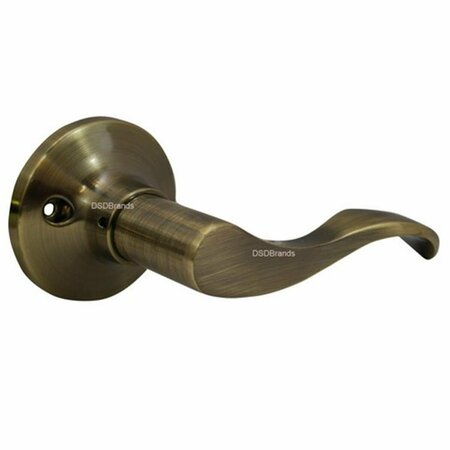 CONSTRUCTOR Prelude Dummy Right Lever Door Lock with Knob Handle Lockset- Antique Bronze CON-PRE-AB-DM-R